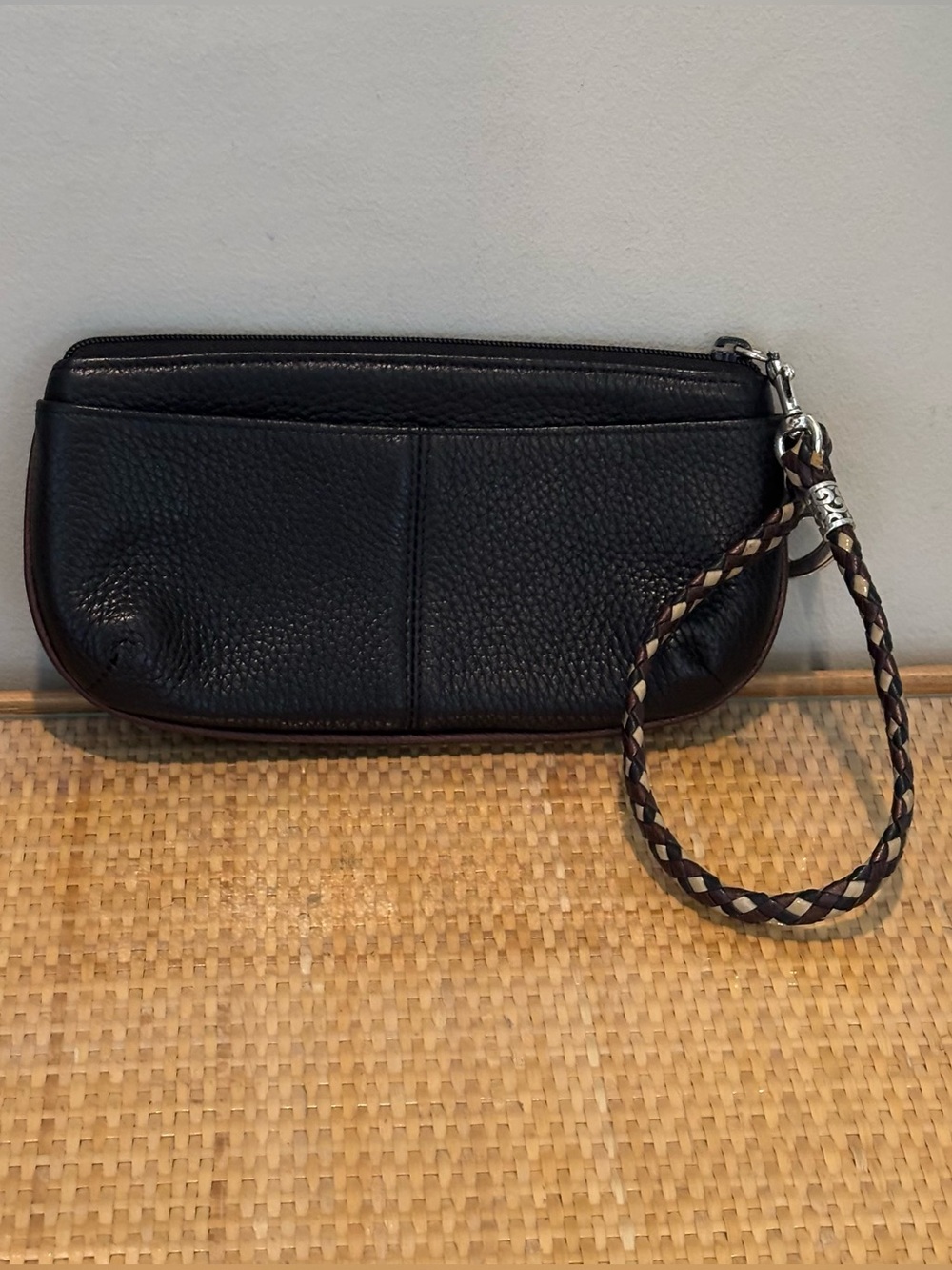 Brighton Barbados pebbled leather wristlet wallet purse new without tags!